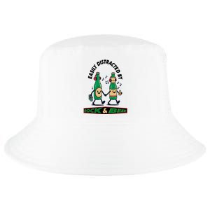 Easily Distracted By Rock And Beer Cool Comfort Performance Bucket Hat