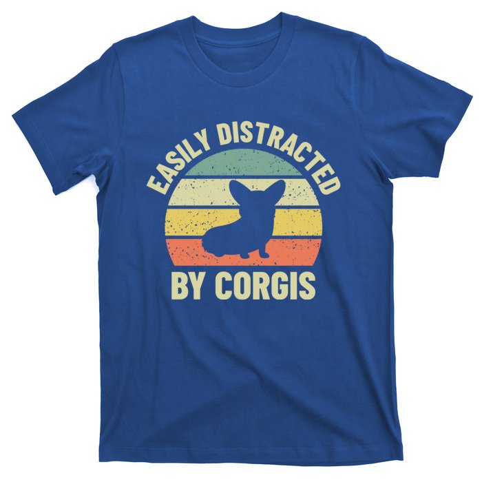 Easily Distracted By Corgis Gift T-Shirt