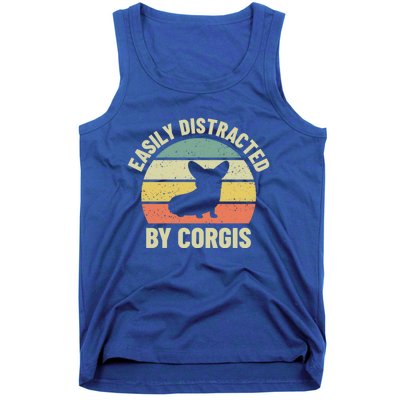 Easily Distracted By Corgis Gift Tank Top