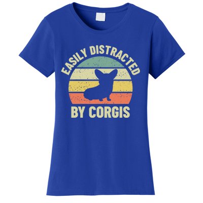 Easily Distracted By Corgis Gift Women's T-Shirt