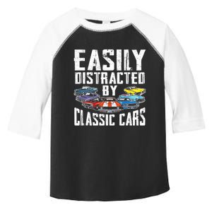 Easily Distracted By Classic Cars Toddler Fine Jersey T-Shirt