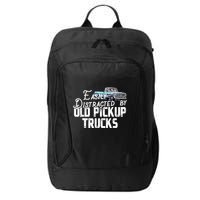 Easily Distracted By Old Pickup Trucks Cute Trucker City Backpack
