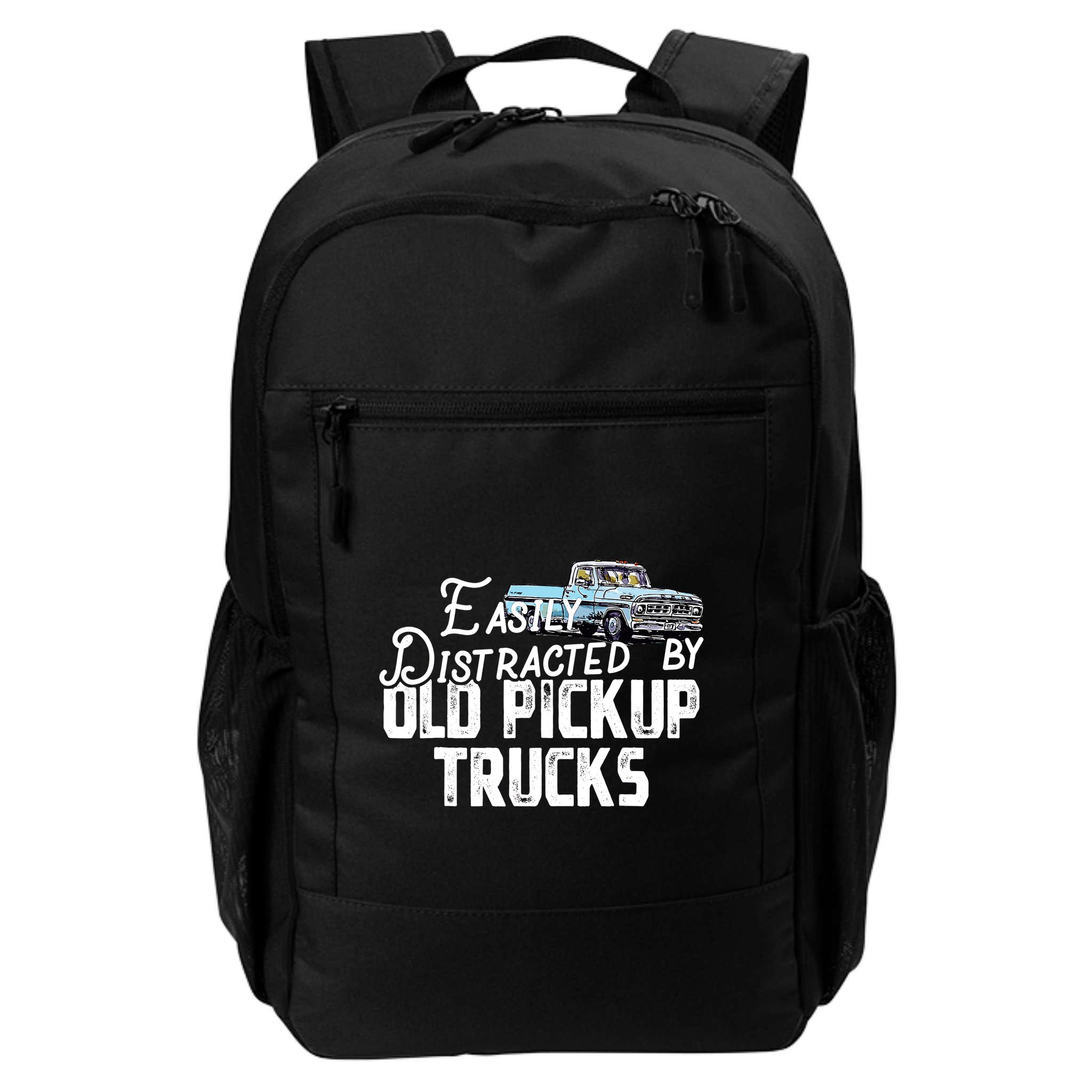 Easily Distracted By Old Pickup Trucks Cute Trucker Backpack