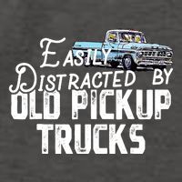 Easily Distracted By Old Pickup Trucks Cute Trucker Vector Backpack