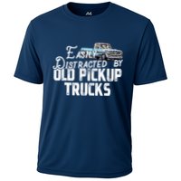 Easily Distracted By Old Pickup Trucks Cute Trucker Cooling Performance Crew T-Shirt
