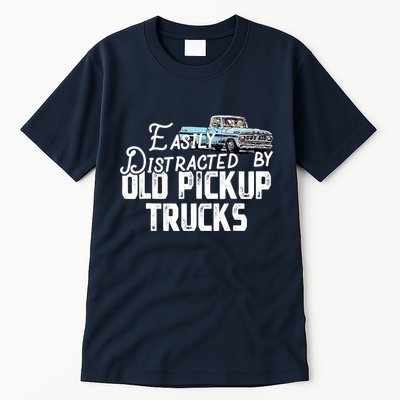 Easily Distracted By Old Pickup Trucks Cute Trucker Tall T-Shirt