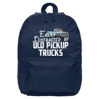 Easily Distracted By Old Pickup Trucks Cute Trucker 16 in Basic Backpack