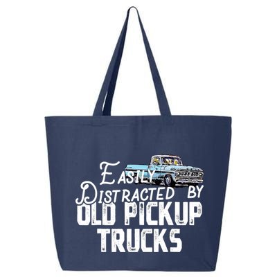 Easily Distracted By Old Pickup Trucks Cute Trucker 25L Jumbo Tote