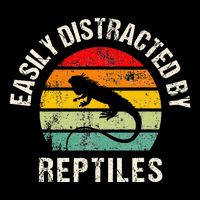 Easily Distracted By Reptiles Funny Reptile Lovers 16 in Basic Backpack