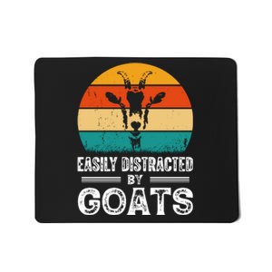 Easily Distracted By Goat Funny Goat Mousepad