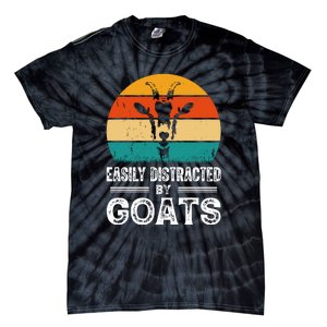 Easily Distracted By Goat Funny Goat Tie-Dye T-Shirt