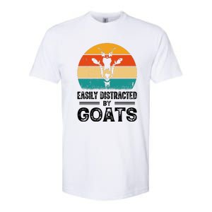 Easily Distracted By Goat Funny Goat Softstyle CVC T-Shirt