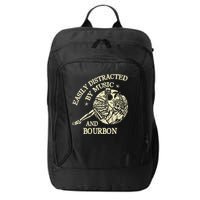 Easily Distracted By Music And Bourbon Skeleton City Backpack