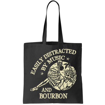 Easily Distracted By Music And Bourbon Skeleton Bag