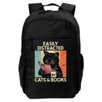 Easily Distracted By Cats And Books For Cat Lovers Backpack