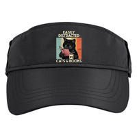 Easily Distracted By Cats And Books For Cat Lovers Adult Drive Performance Visor