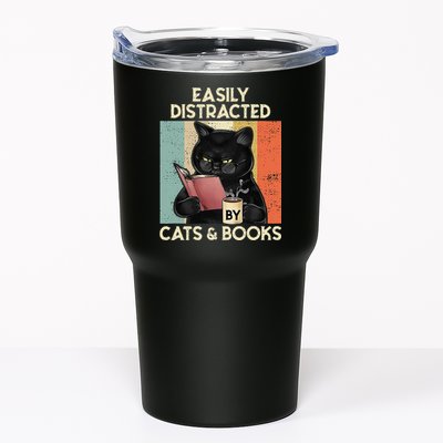 Easily Distracted By Cats And Books For Cat Lovers Tumbler