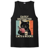Easily Distracted By Cats And Books For Cat Lovers PosiCharge Competitor Tank