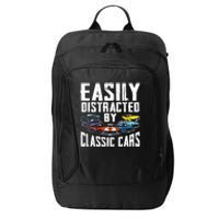 Easily Distracted By Classic Cars City Backpack