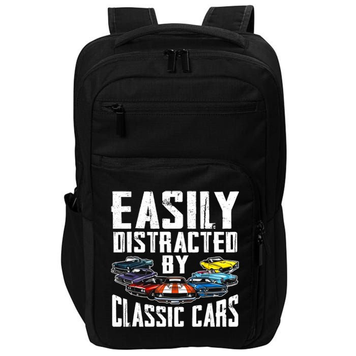 Easily Distracted By Classic Cars Impact Tech Backpack