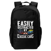 Easily Distracted By Classic Cars Daily Commute Backpack