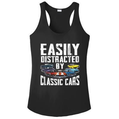 Easily Distracted By Classic Cars Ladies PosiCharge Competitor Racerback Tank