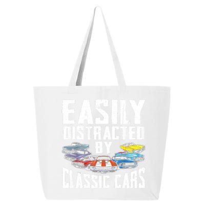 Easily Distracted By Classic Cars 25L Jumbo Tote