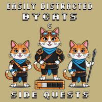 Easily Distracted By Cats And Side Quests Gamer Rpg Nerd Mousepad