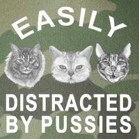 EASILY DISTRACTED BY PUSSIES Legacy Tie Dye Trucker Hat