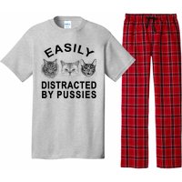 EASILY DISTRACTED BY PUSSIES Pajama Set