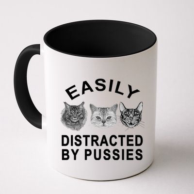EASILY DISTRACTED BY PUSSIES Mug