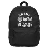 EASILY DISTRACTED BY PUSSIES 16 in Basic Backpack