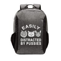 EASILY DISTRACTED BY PUSSIES Vector Backpack