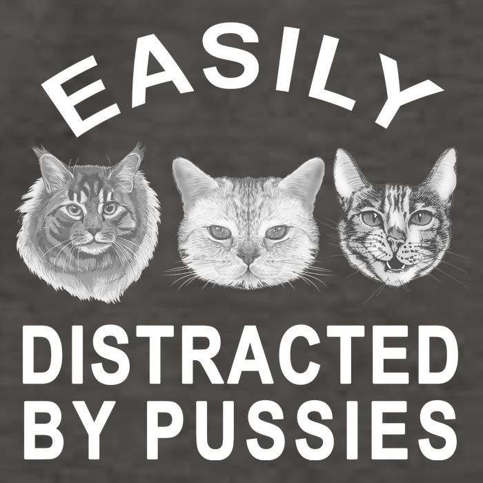 EASILY DISTRACTED BY PUSSIES Vector Backpack