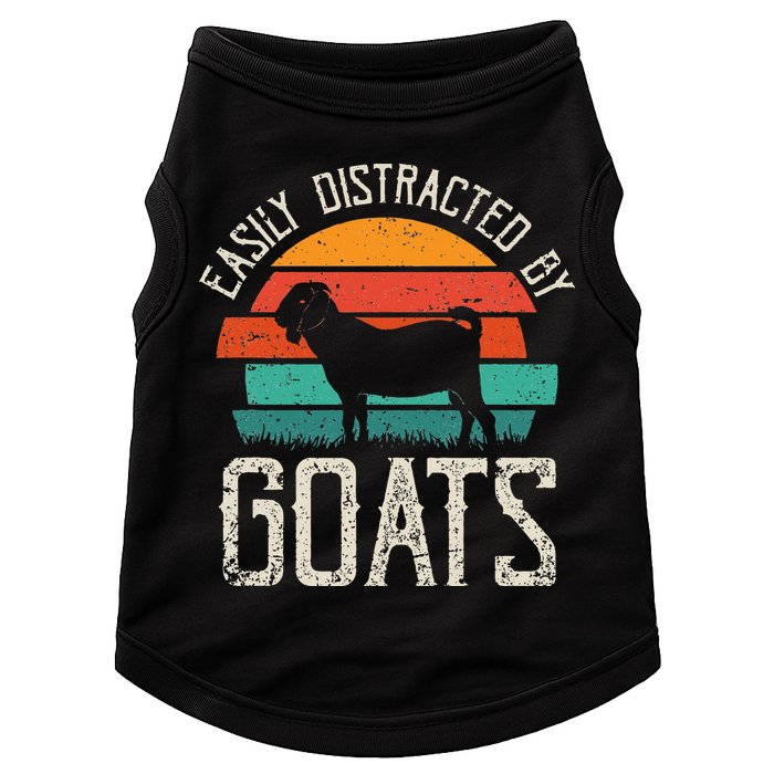 Easily Distracted By Goats Funny Jokes Sarcastic Sayings Doggie Tank