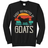 Easily Distracted By Goats Funny Jokes Sarcastic Sayings Sweatshirt
