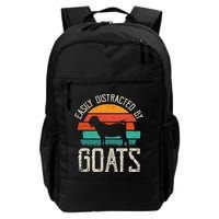 Easily Distracted By Goats Funny Jokes Sarcastic Sayings Daily Commute Backpack