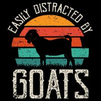 Easily Distracted By Goats Funny Jokes Sarcastic Sayings Daily Commute Backpack