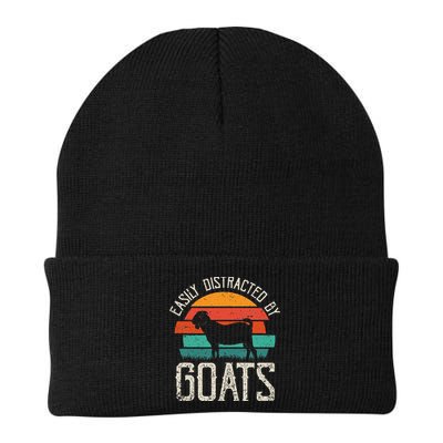 Easily Distracted By Goats Funny Jokes Sarcastic Sayings Beanie