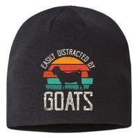 Easily Distracted By Goats Funny Jokes Sarcastic Sayings Sustainable Beanie