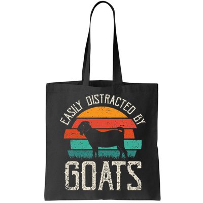 Easily Distracted By Goats Funny Jokes Sarcastic Sayings Bag
