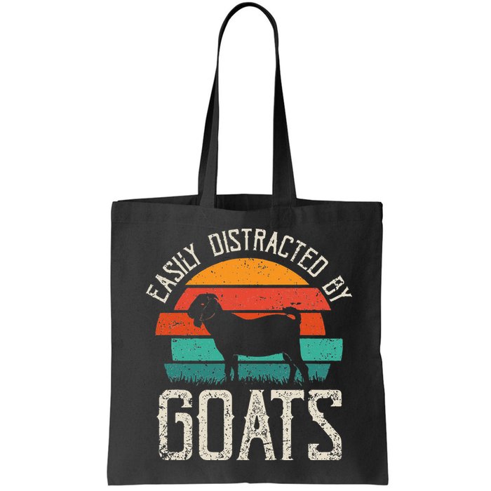 Easily Distracted By Goats Funny Jokes Sarcastic Sayings Bag