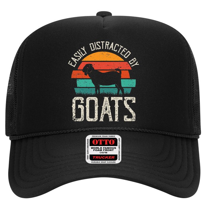 Easily Distracted By Goats Funny Jokes Sarcastic Sayings Hat