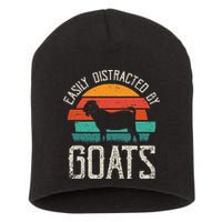 Easily Distracted By Goats Funny Jokes Sarcastic Sayings Short Acrylic Beanie