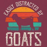 Easily Distracted By Goats Funny Jokes Sarcastic Sayings 16oz Travel Tumbler