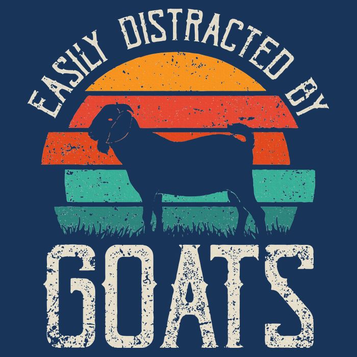 Easily Distracted By Goats Funny Jokes Sarcastic Sayings Infant Baby Jersey Bodysuit