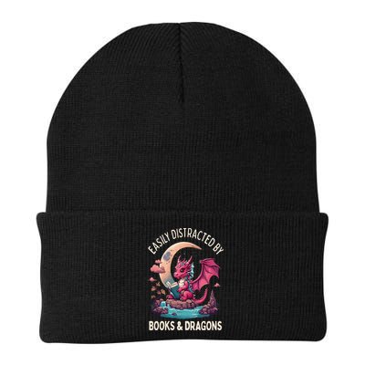 Easily distracted by books and dragons kawaii dragon reader Beanie