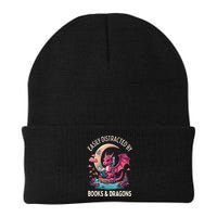 Easily distracted by books and dragons kawaii dragon reader Beanie