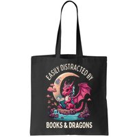 Easily distracted by books and dragons kawaii dragon reader Bag
