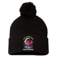 Easily distracted by books and dragons kawaii dragon reader Pom Pom 12in Knit Beanie